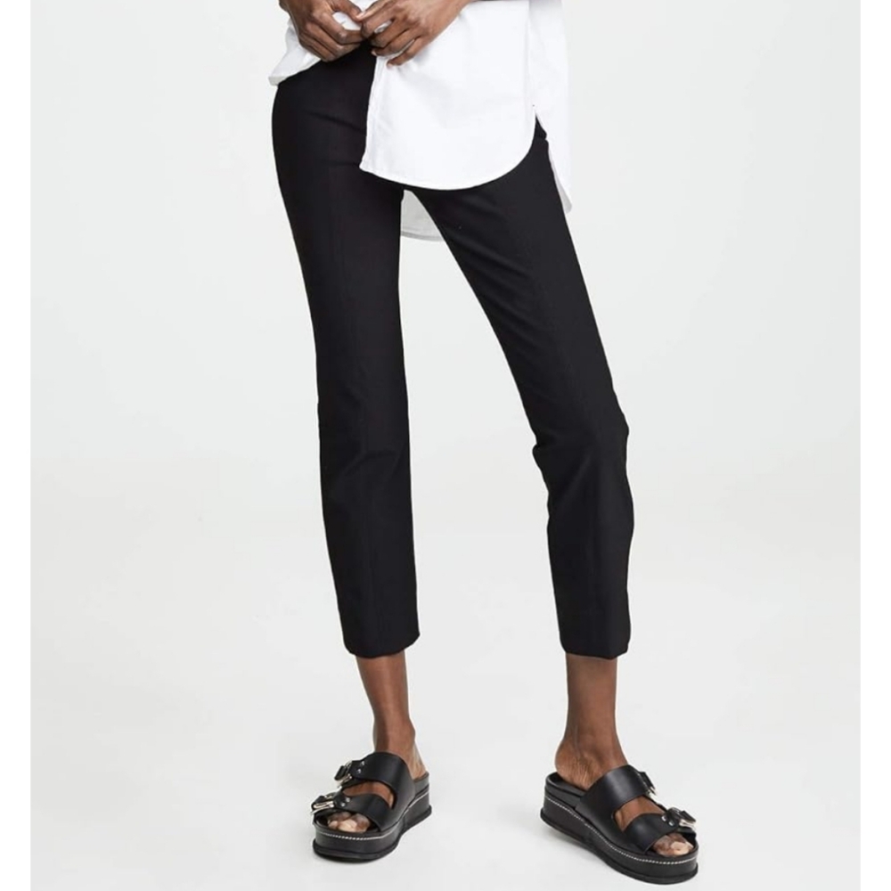 Vince Women's Stitch Front Seam Legging Pants Medium M black